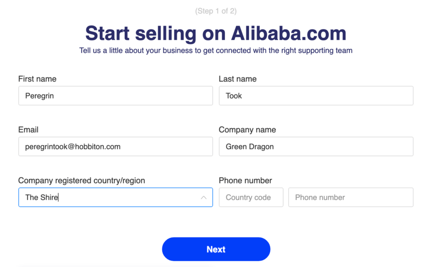 vendre sur Alibaba