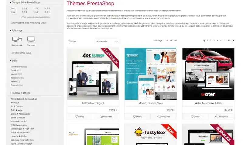 boutique PrestaShop