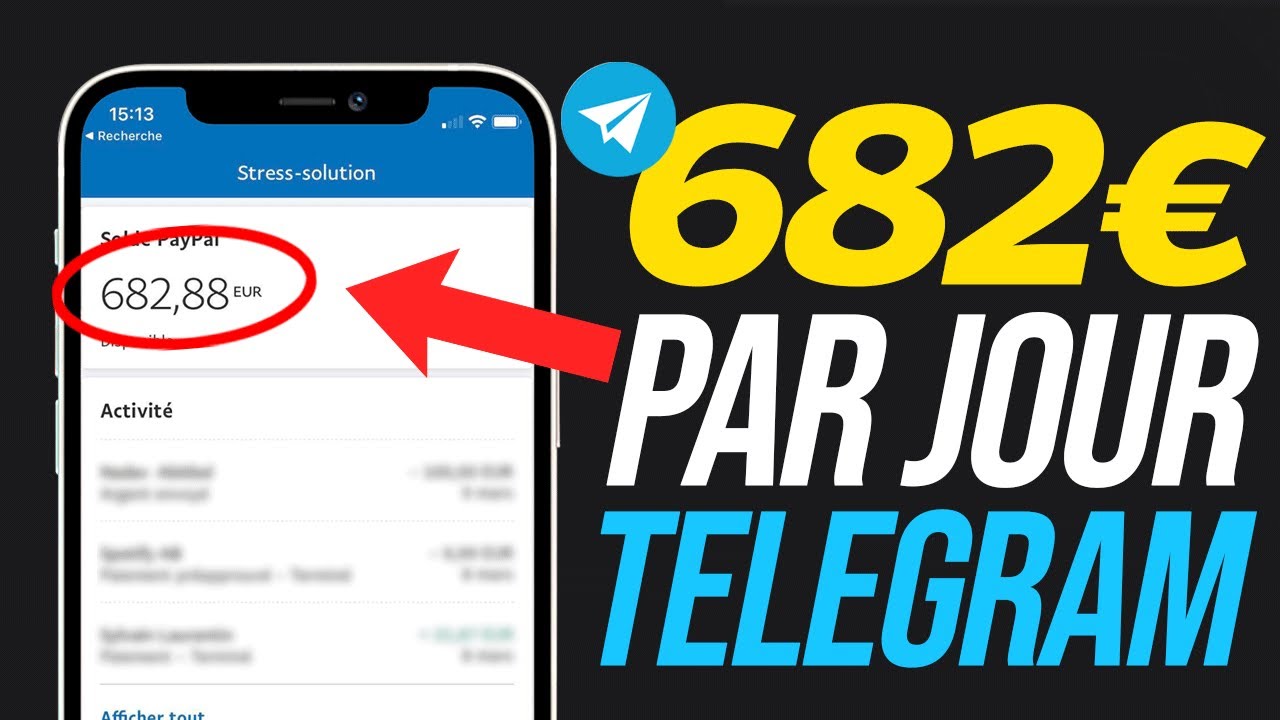 Gagner 3000$ avec Telegram par mois